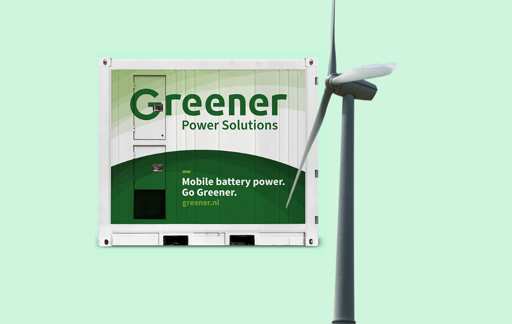 Greener batterij en windturbine